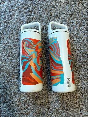 Miir Water Bottle 16 oz with Colorful Abstract Design